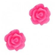 Kunsthars Roos kraal 10mm Magenta pink